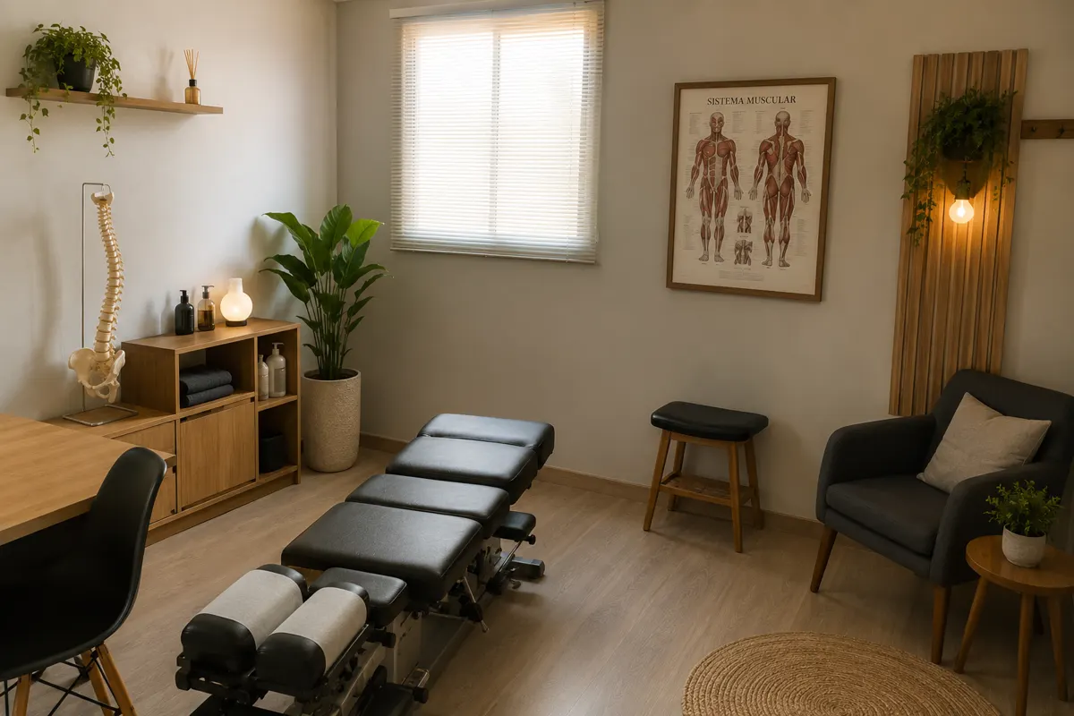 Sala de atendimento da Clínica Postural